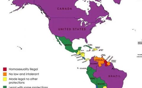 全球同性恋旅行安全指数地图，去这些地方可能被判死刑