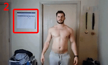 24岁胖小伙，坚持不懈的健身成肌肉男，并记录每天的身体变化