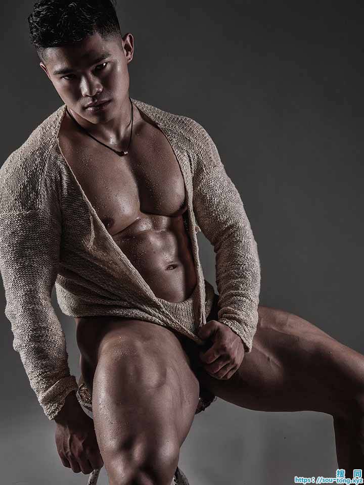 谢梓秋摄影作品：全国健美75公斤冠军雄壮肌肉写真